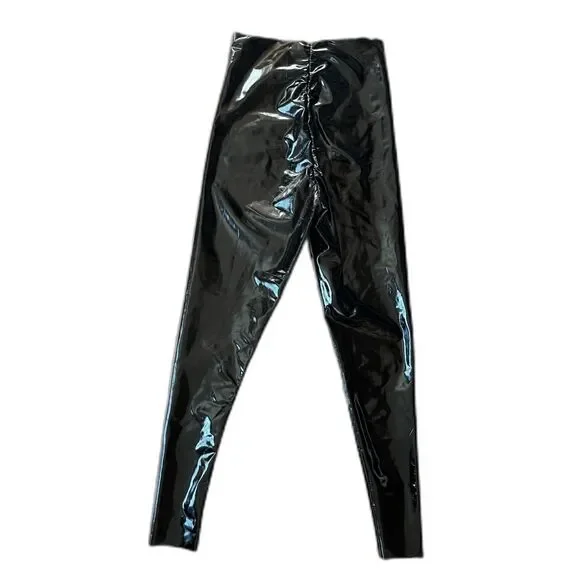 Commando Black Patent Leggings Pants Trousers Women's Size Small - Picture 4 of 9